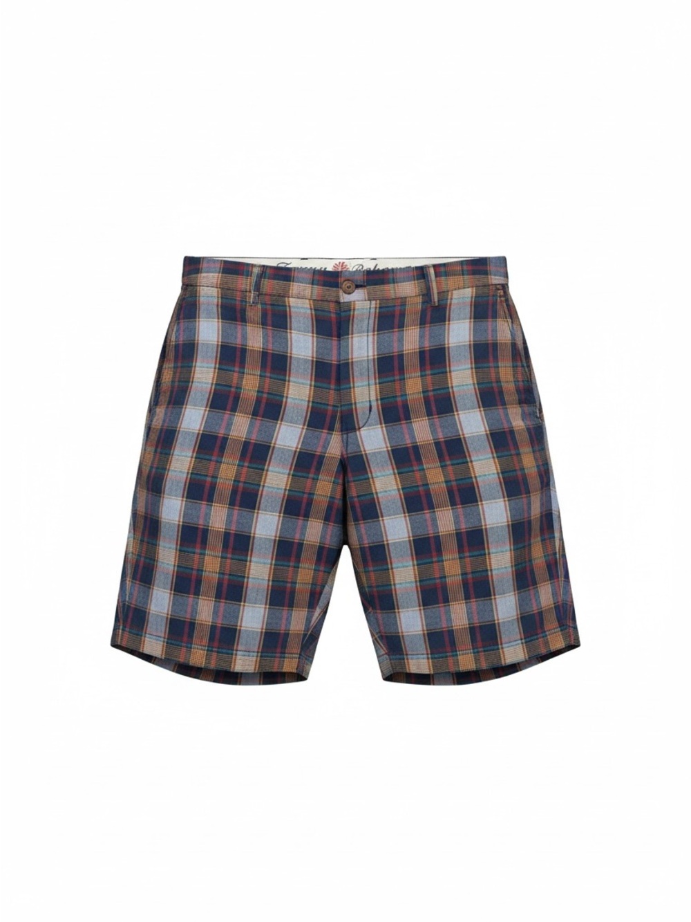 Tommy Bahama Plaid Flat Front Shorts in Blue and Brown